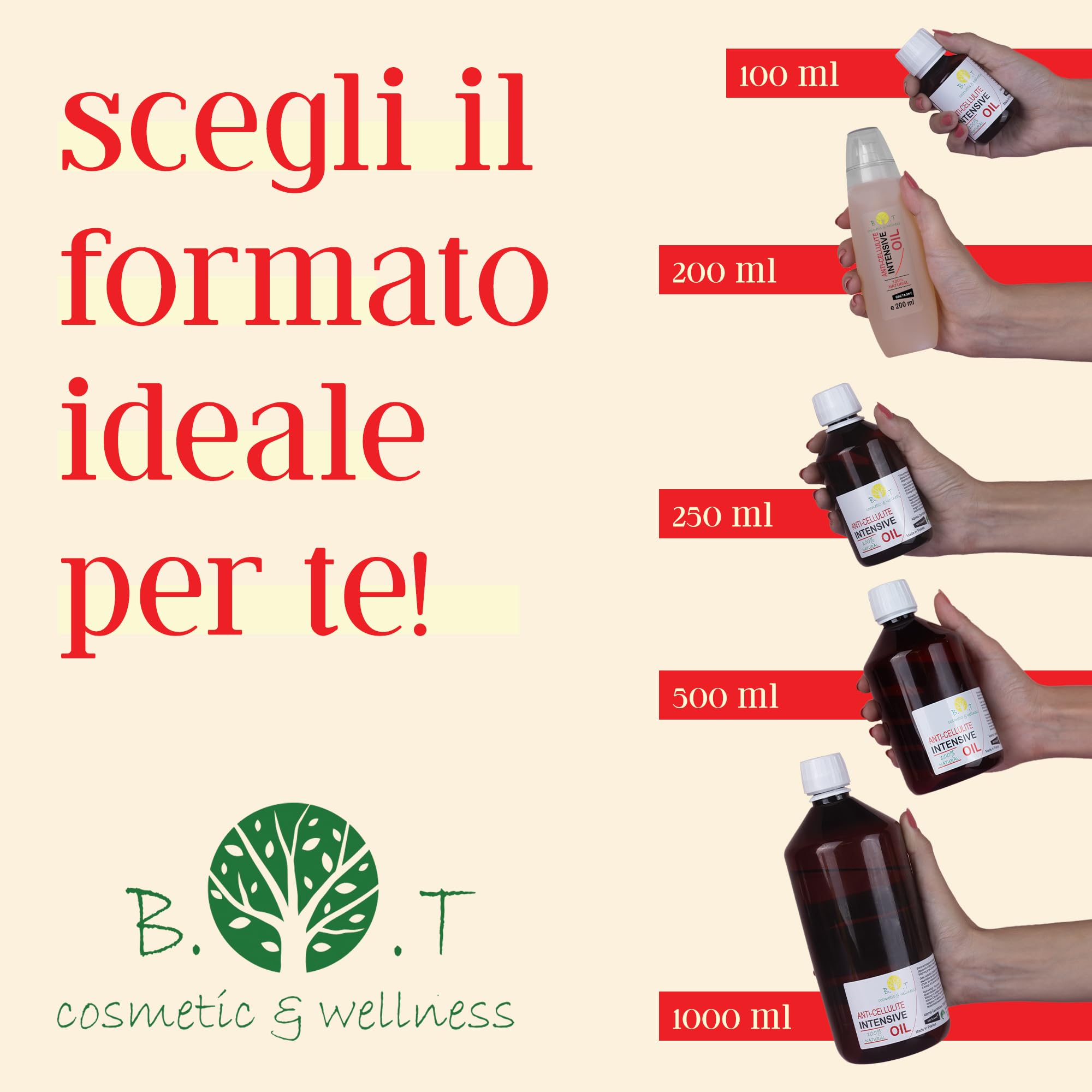 Olio da Massaggio Snellente e Anticellulite Ultra Intensivo | 100% Naturale, Formula Penetrante Profonda, 6 Volte Più Efficace delle Creme | Drenante e Rassodante | 500 ml