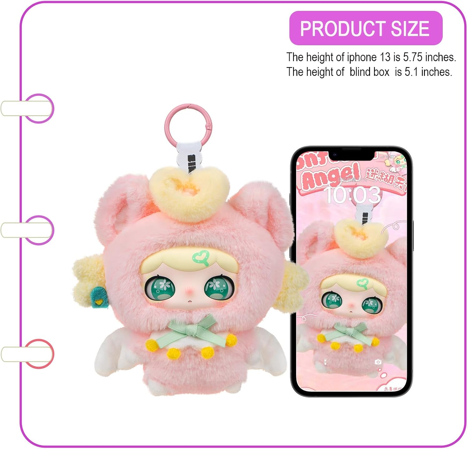 Lulumi's Whimsical Chronicles Series 5.1 Inches Plush Blind Box 1PC Adorable Keychain Stuffed Collectible Figures Home Decoration Holiday Birthday Gifts for Teens & Adults