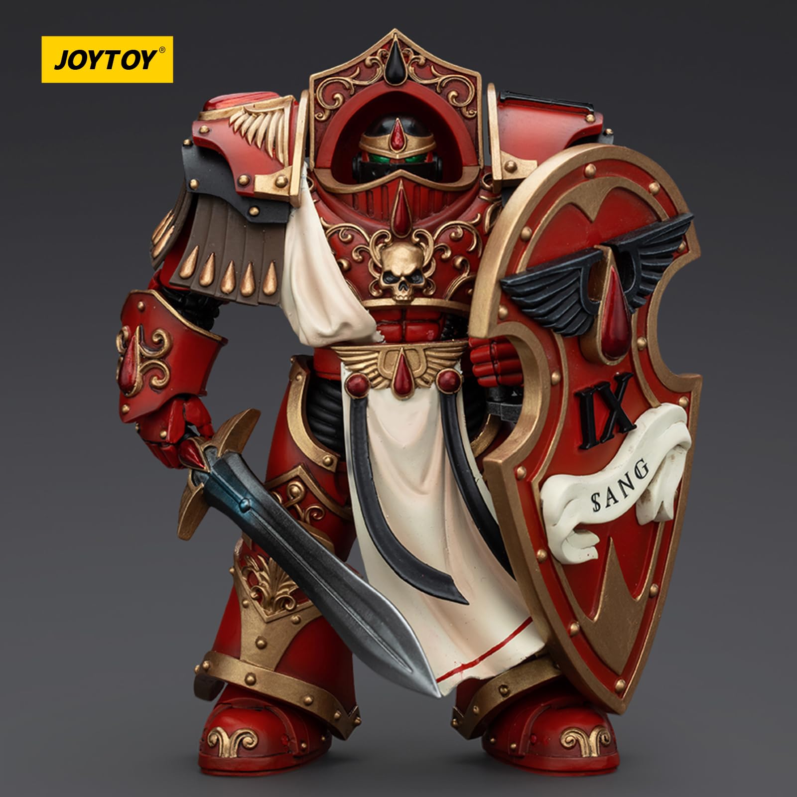 JOYTOY Warhammer 40k Blood Angels, 1/18 Blood Angels Crimson Paladins Squad Crimson Paladin 1 Action Figure Collect Model - Image 2