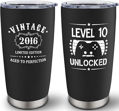 10 Year Old Boy Gifts, Birthday Gifts for 10 Year Old Boy, 10th Birthday Gift for Boys, 10yr Old Boys Gift Tumbler 20oz