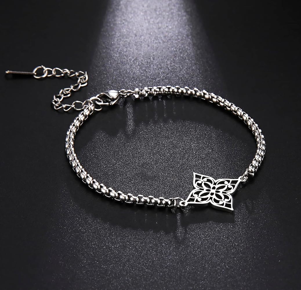 Witches Knot Bracelet - Celtic Pagan Symbol Stainless Steel Adjustable Charm Bracelet For Women & Men - View #2