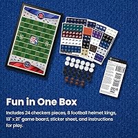 Vista 5 de MasterPieces NFL Los Angeles Rams Juego de mesa de damas, 13 x 21 pulgadas