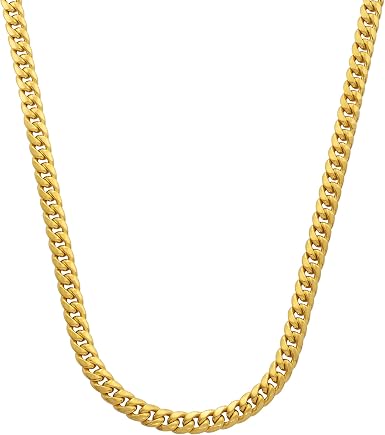 10K Yellow Gold 7mm Miami Cuban Chain 