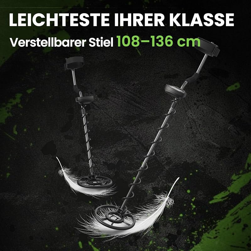 DR.ÖTEK Professzionális Fémkereső Készlet Felnőtteknek, Vízálló Tekerccsel és LCD Kijelzővel