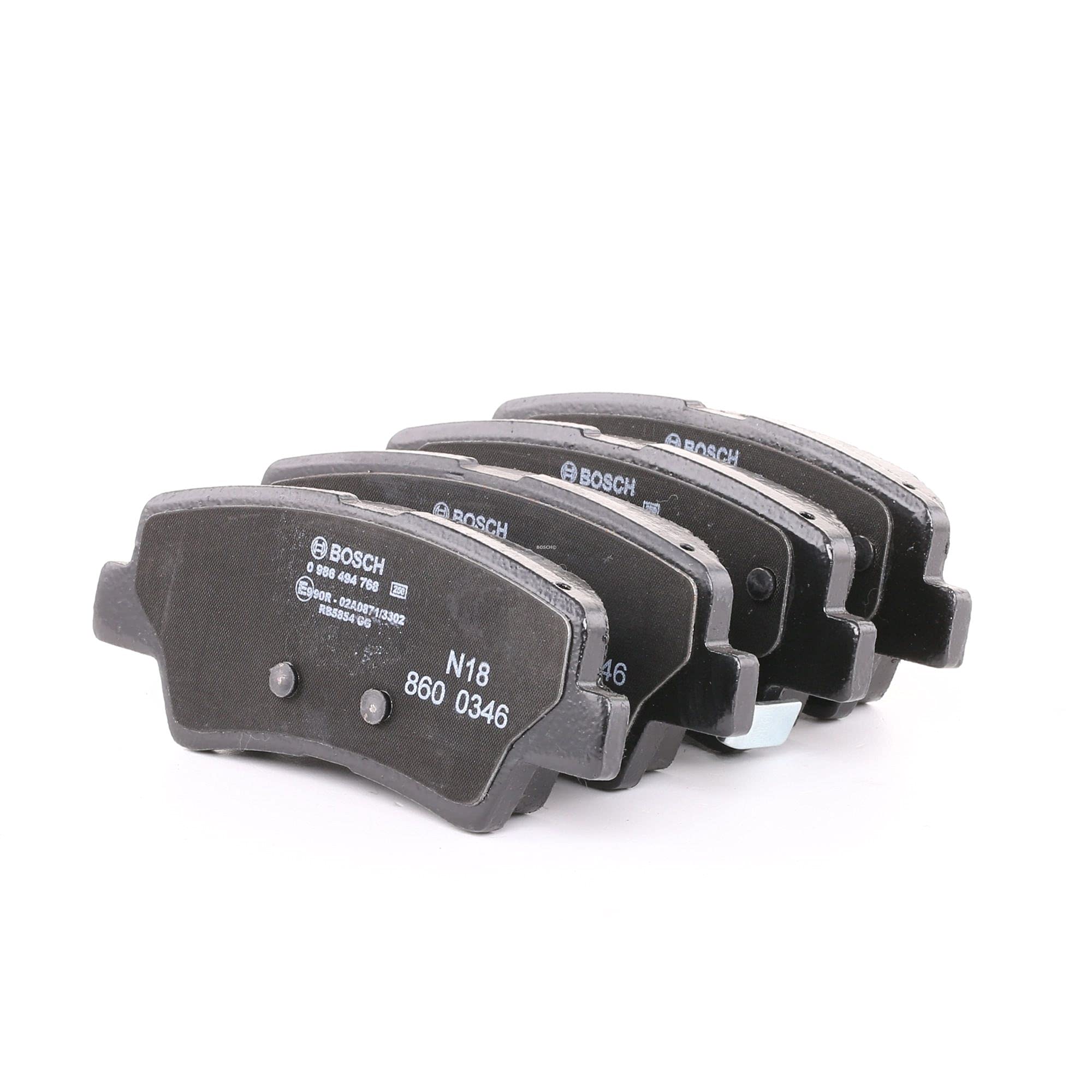 Bosch Bosch BP1942 - Brake Pads Car Rear Axle - Bosch Quality - Reduced Noise and Dust - ECE-R90 Certified - Copper-Free - 1 Set of 4