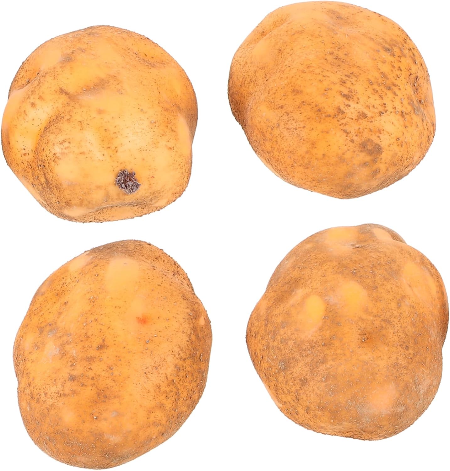 20pcs Lifelike Artificial Potato Props for Home Decor Photography Realistic Vegetable Models Lightweight for Exhibitions and Creative Displays