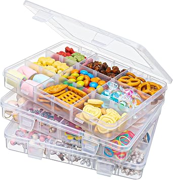 Meng Jiaran 3 PCS Snack Boxes with Compartments for Kids,Small Snack Box