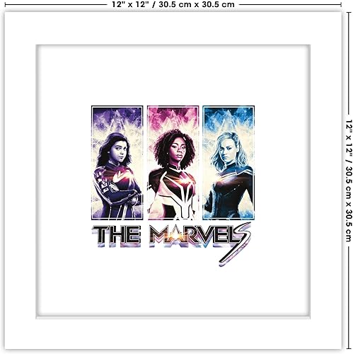 Miniatura 6 de Trends International Gallery Pops Marvel The Marvels - Póster gráfico de pared de The Marvels, 12.00 x 12.00 pulgadas, versión de marco blanco