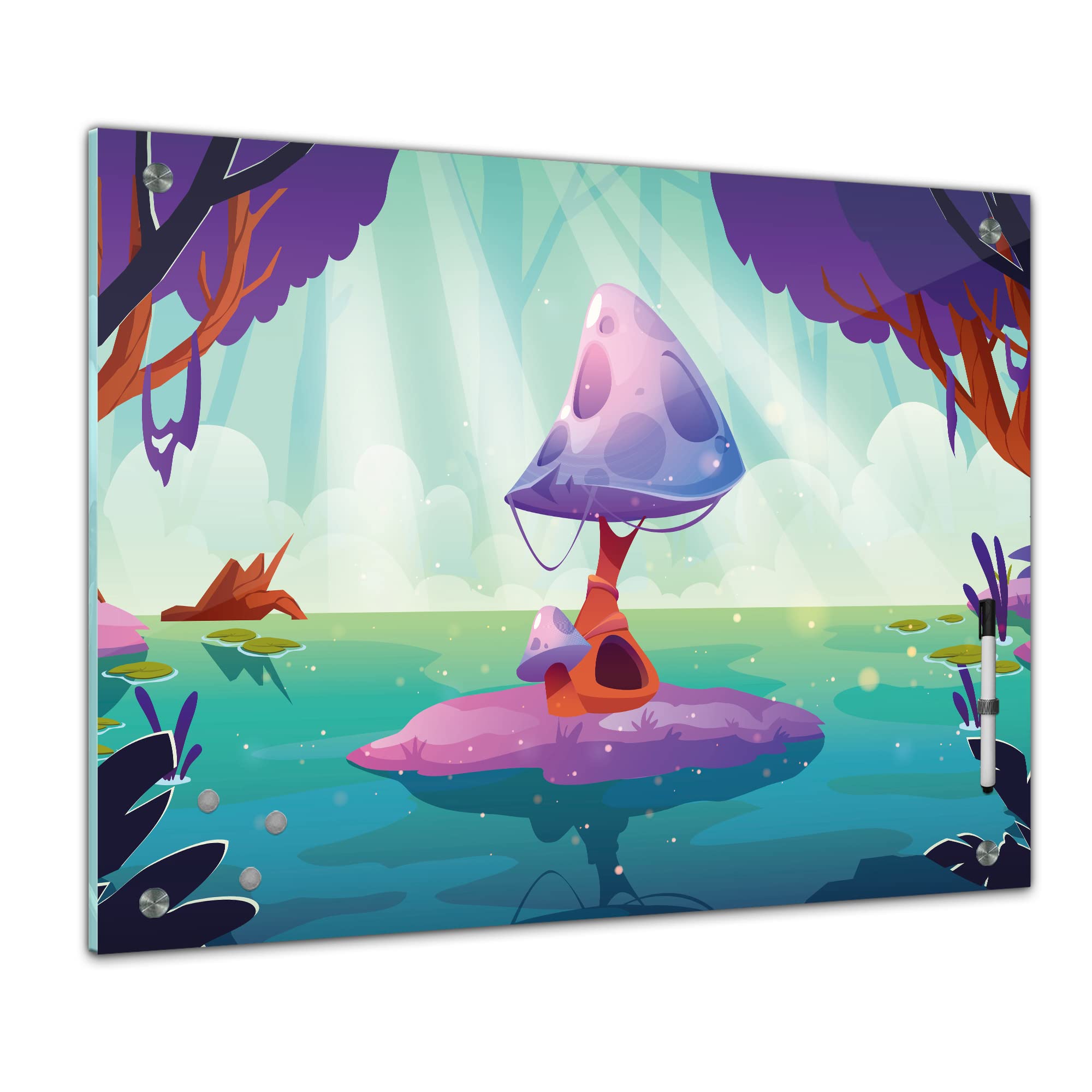 Bilderdepot24 Tableau mémo magnétique en Verre pour Enfant