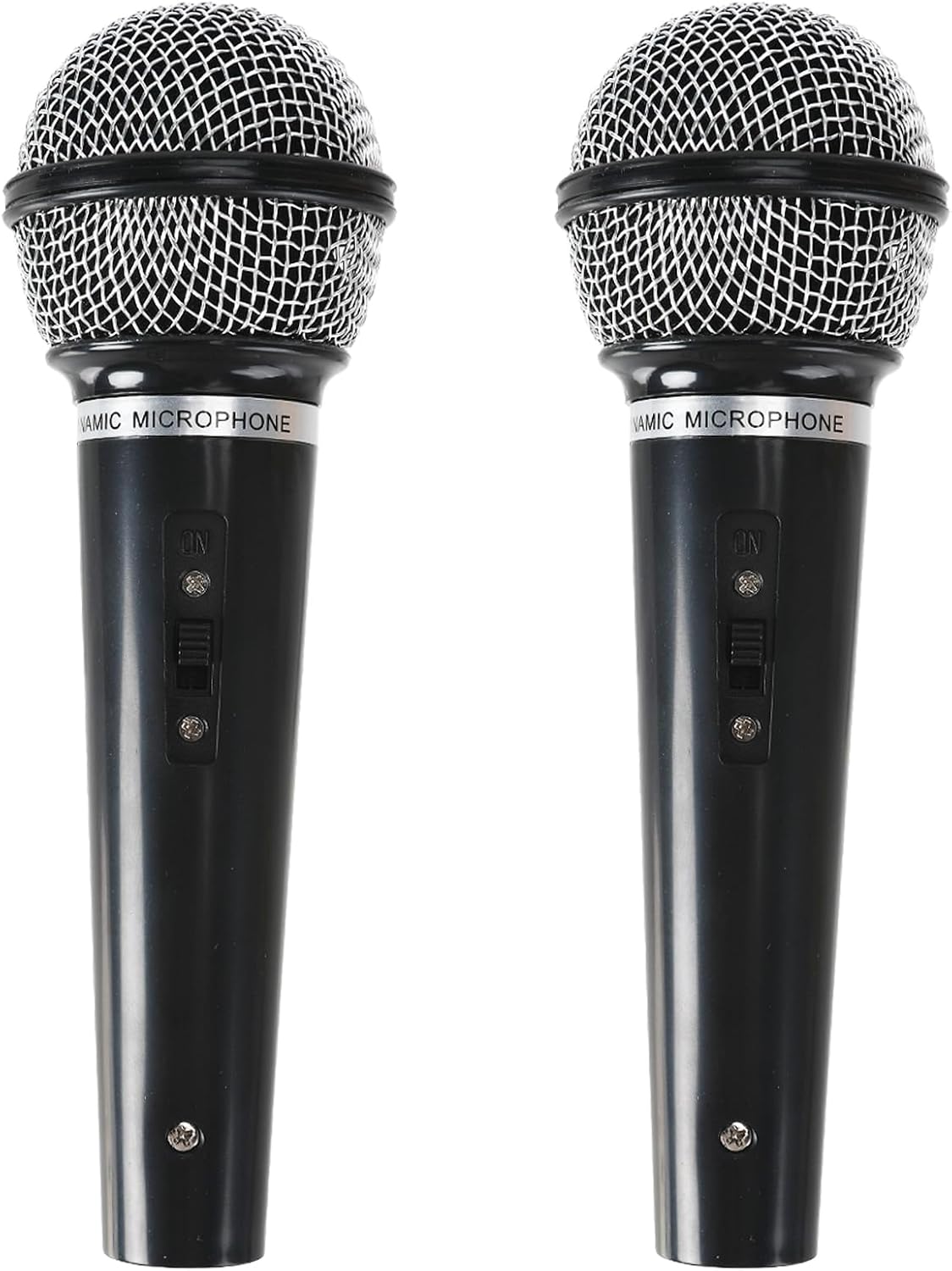 2 Pcs Fake Microphone Props Plastic Play Microphone Pretend Microphone
