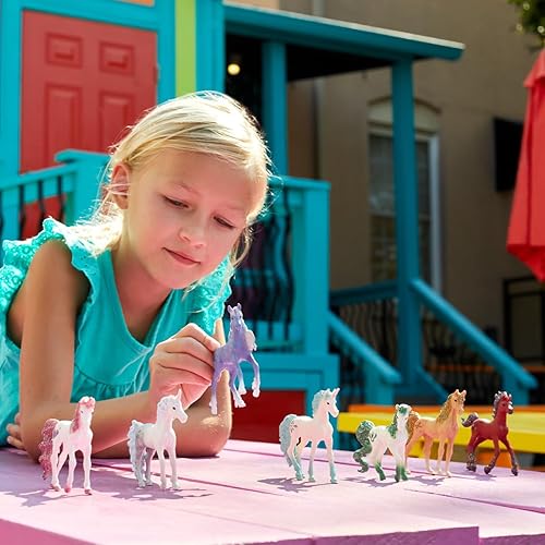 Miniatura 5 de Schleich bayala - Juego de 7 piezas de juguetes coleccionables de unicornio con 7 juguetes únicos coleccionables de unicornio