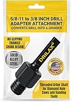 Vista 12 de Drilax Adaptador de amoladora angular M14 macho a 5/8-11 hembra, convertidor de rosca europeo a norteamericano para brocas de núcleo de diamante