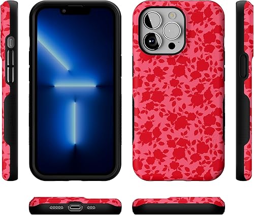 Vista 603 de Casely iPhone 13 Pro Case Compatible with MagSafe Blue Marble Case