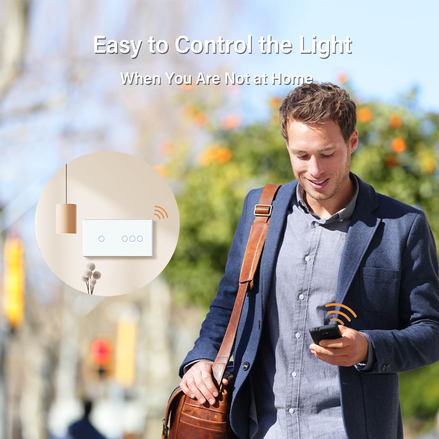 BSEED Interruttore touch WIFI intelligente, doppio interruttore della luce da parete con pannello in vetro compatibile con Alexa/Smart Life/Tuya (non necessita di cavo neutro) 1 Gang + 3 Gang 1 via