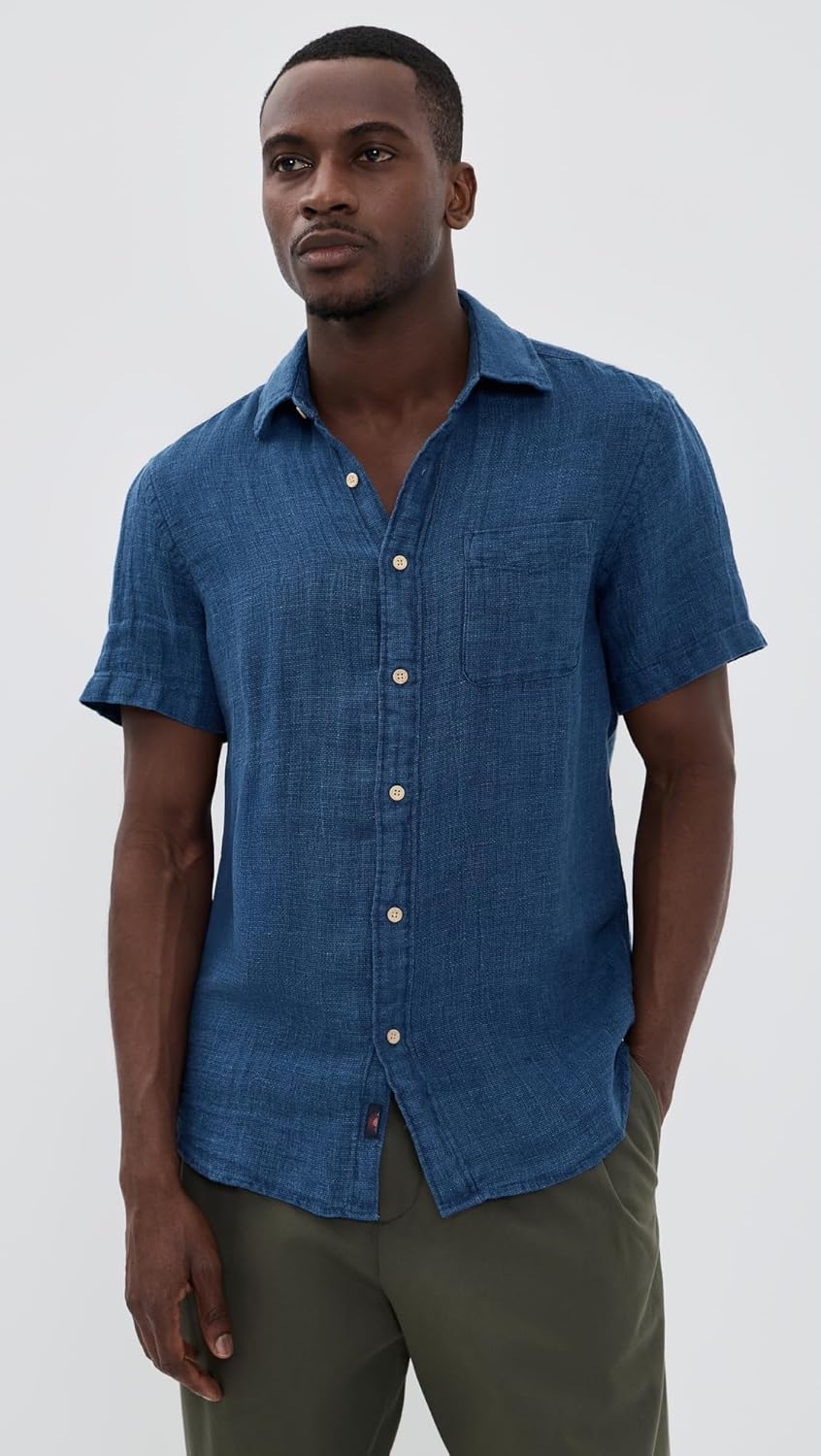 Faherty Men's Short Sleeve Palma Linen Shirt - Image 2