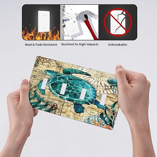 Vista 694 de Placa de pared con interruptor de luz de doble interruptor de pared para niños, diseño de dinosaurio, galaxia, espacio exterior, planeta, nebulosa