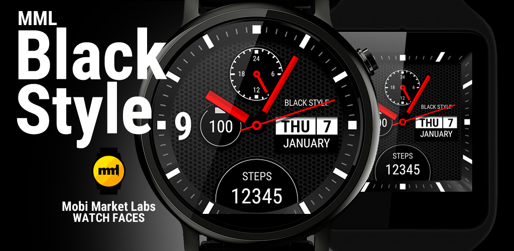 Watch face Black Style App on Amazon Appstore
