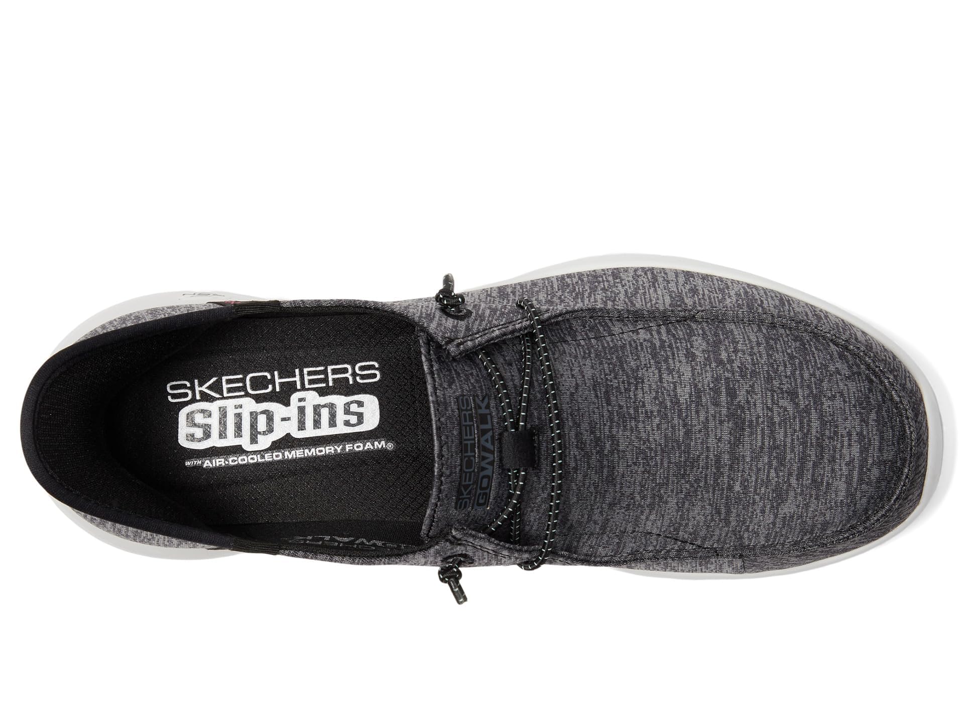 Skechers Damskie buty bez użycia rąk wsuwane Go Walk Joy Moc Toe Casual Shoe Sneaker, Czarny, 41 EU