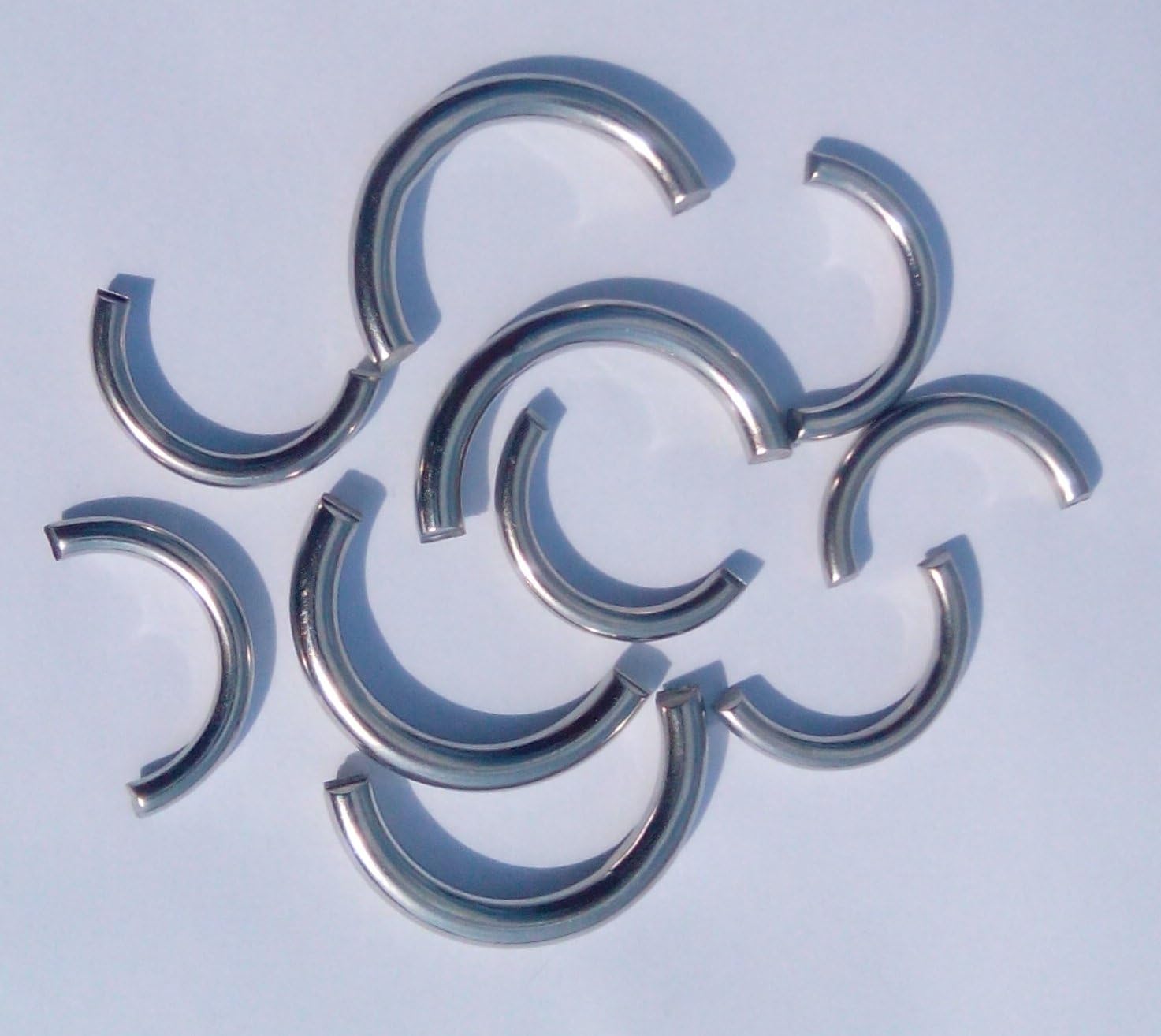 Stainless Steel Half Ring For Welding SSöse – A2/AISI 304, Materialstärke 8 mm, VE=5 Stk, 1
