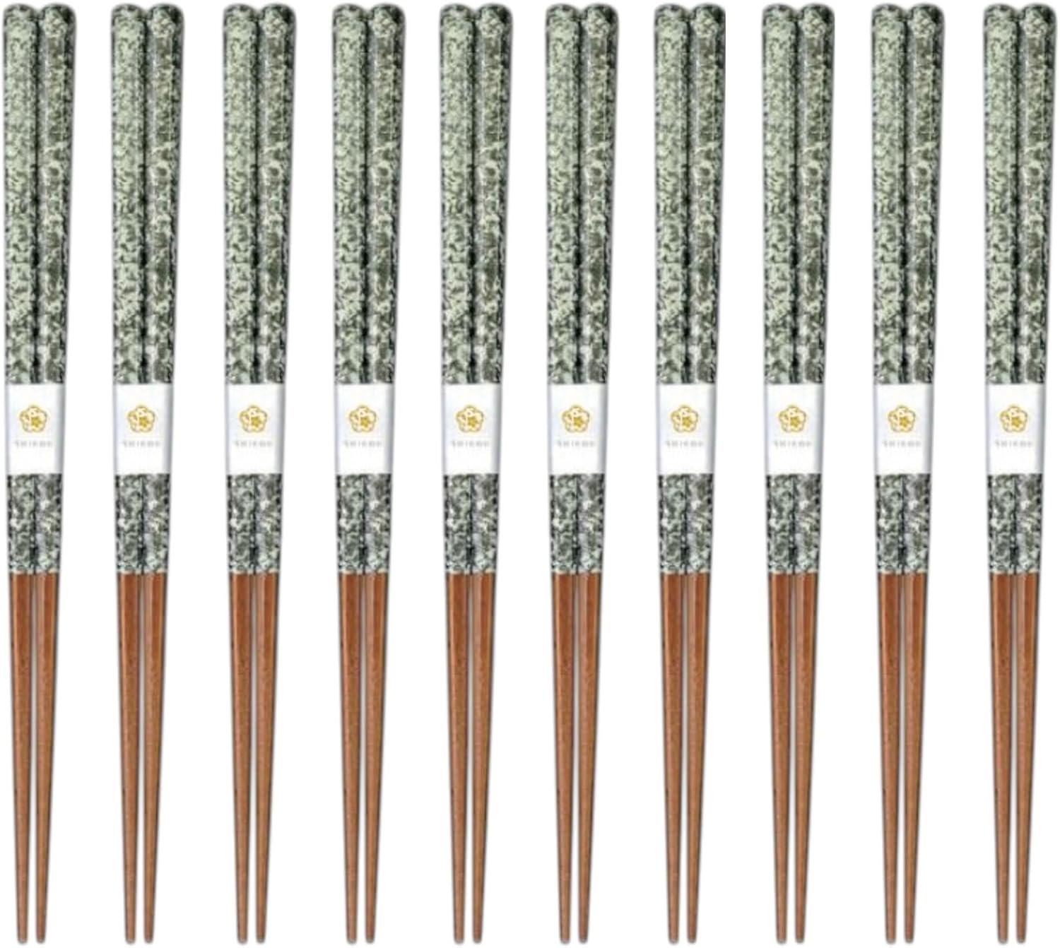 J-kitchens Stella Chopsticks, Set of 10, Lunch, Picnic, Excursions, Sports Events, Guests, Wooden, 9.1 inches (23.0 cm), Dishwasher Safe, Made in Japan