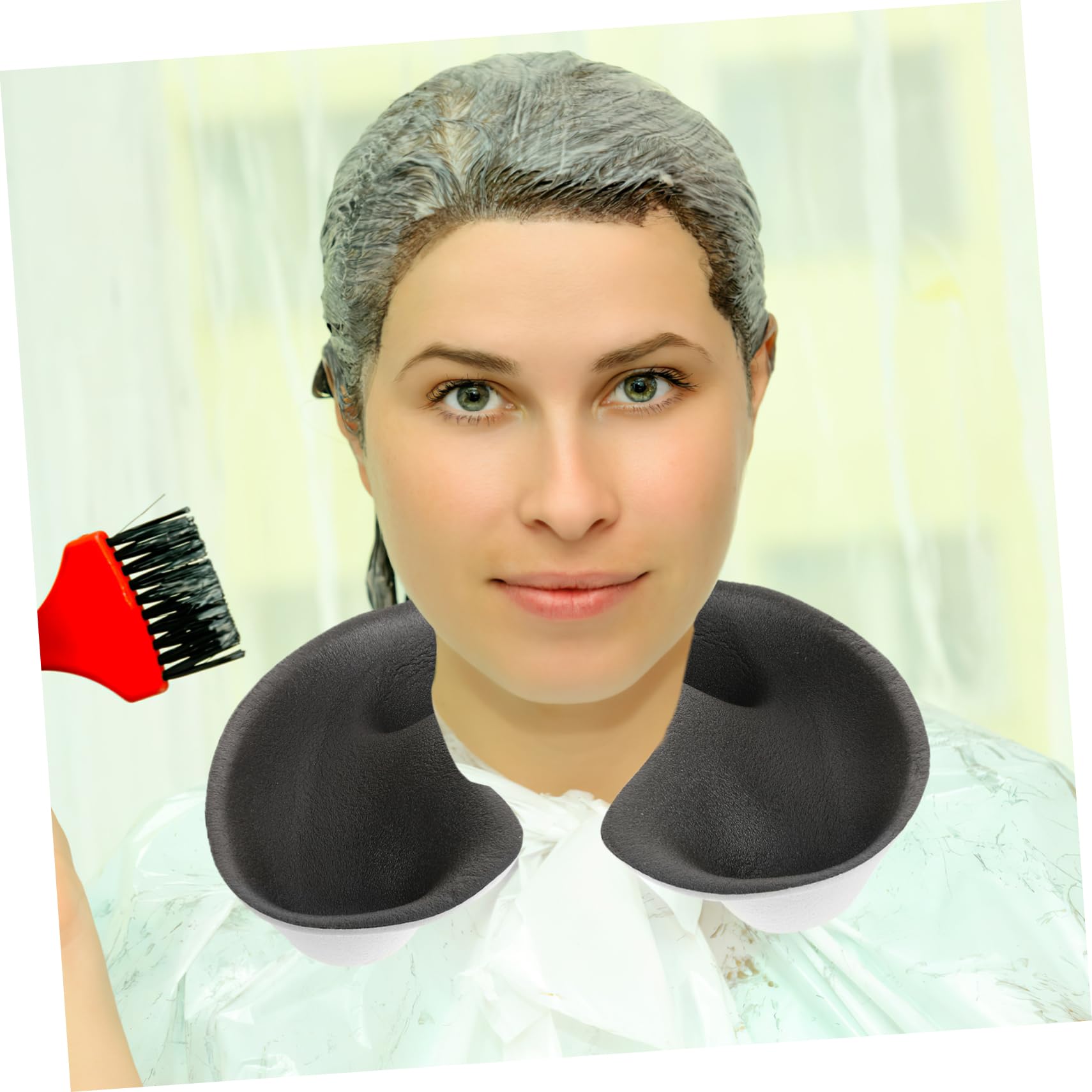 Plateau De Cou De Couleur De Cheveux De Plateau De Perm De 4 Pièces Support De Cou D'Évier De Salon De Coiffure Plateau De Cou De Coiffeur Plateau De Cou De Salon De Coiffure