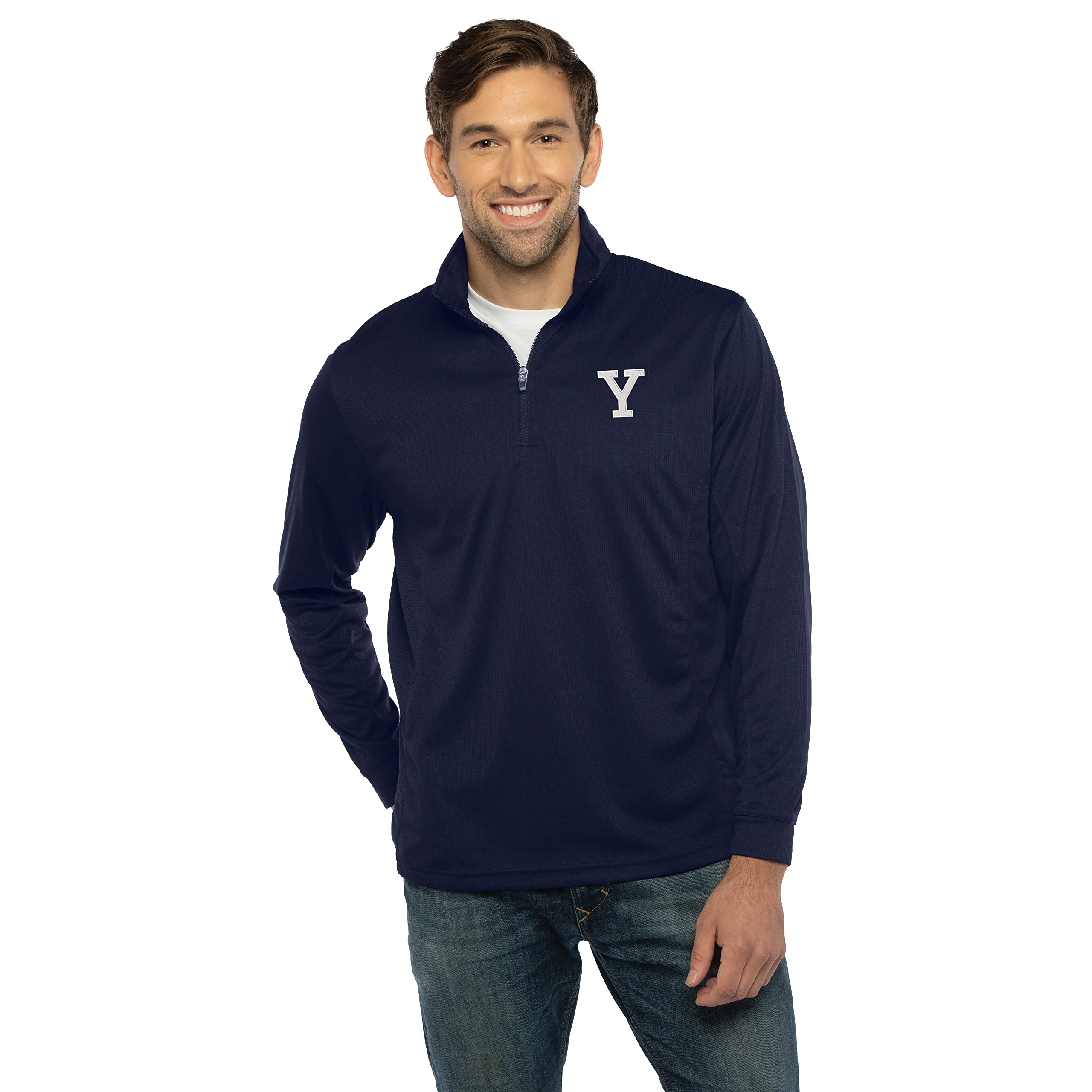 Vantage Apparel NCAA mens Men's Collegiate Micro Mesh Performance Team Color 1/4 Zip Pullover