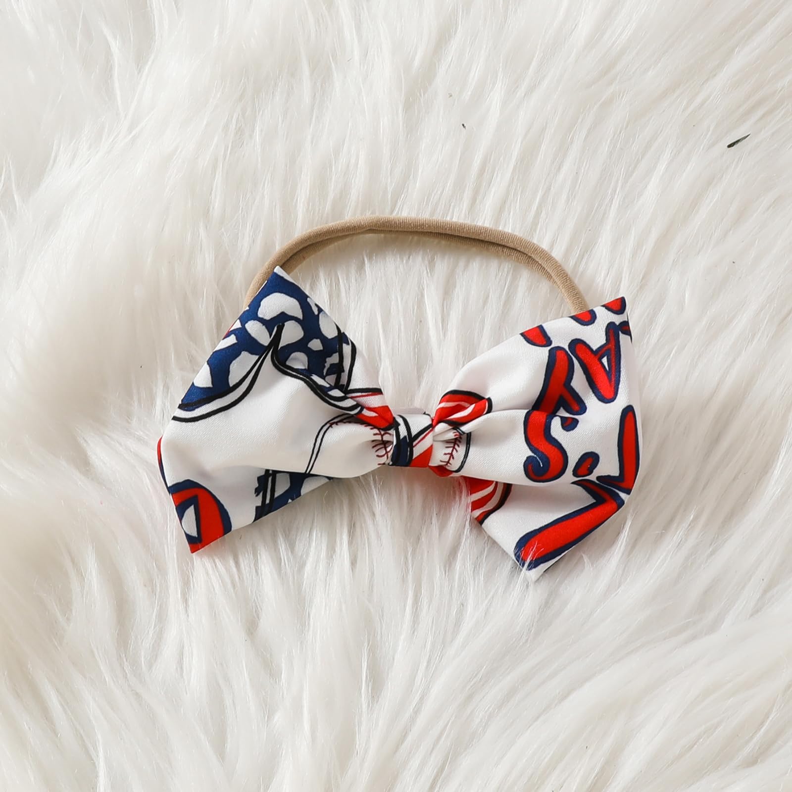 Ayalinggo Fourth Of July Baby Girl Outfit Newborn Let's Play Ball Ruffled Sleeveless Romper Skirt Lace Dress Independence Day clothes (Red, 3-6 Months)