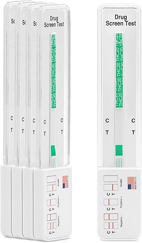 Miniatura 8 de DrugExam - Kit de prueba de drogas de un solo panel con THC de marihuana altamente sensible de 20 ng/ml, prueba de drogas de marihuana con nivel
