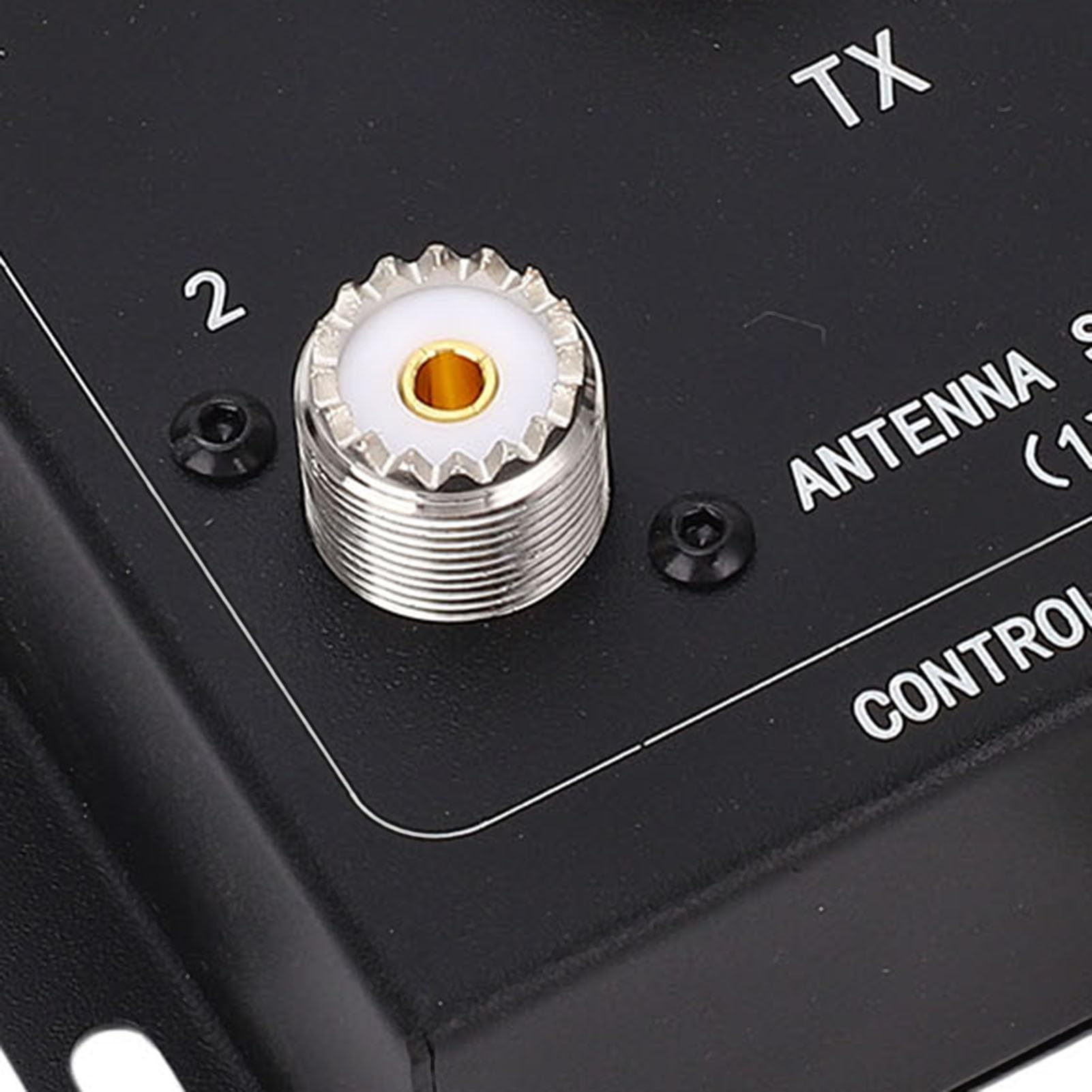 FTVOGUE Commutateur d'antenne, Alliage d'aluminium, Fonctionnement à Distance, Commutateur Coaxial 4 Voies, 1,8 MHz-60 MHz, Idéal pour Les Installations 'antenne de Toit ou de