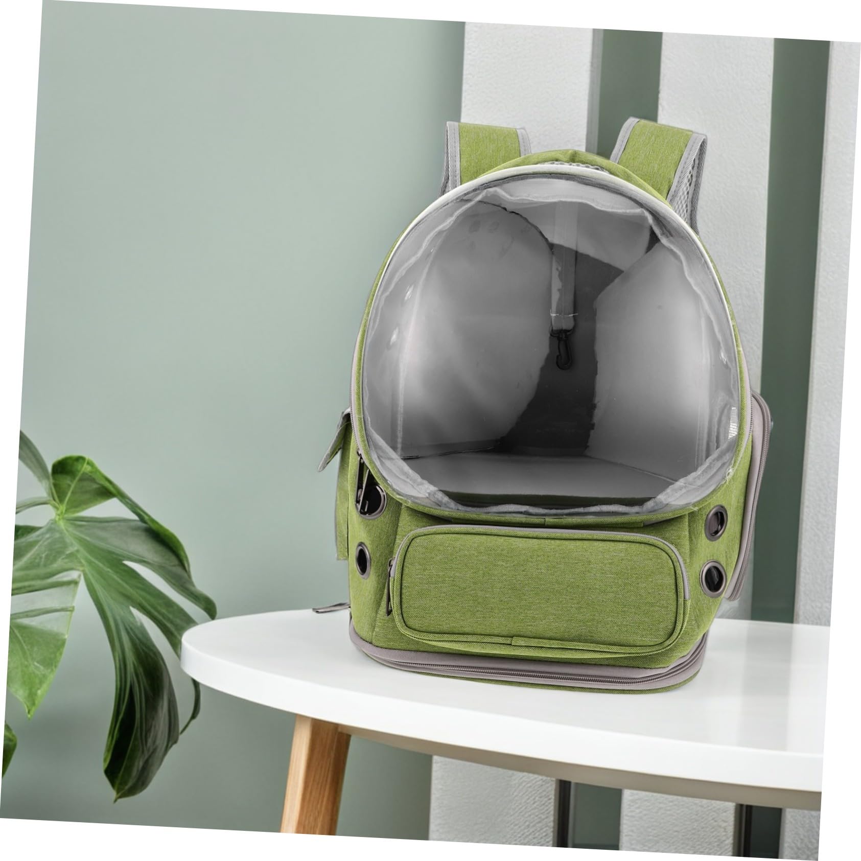 TOYANDONA Mochila Cápsula Espacial Transparente para Mascotas Bolsa de Transporte Plegable para Gatos y Perros Pequeños para Paseos y Viajes al Aire