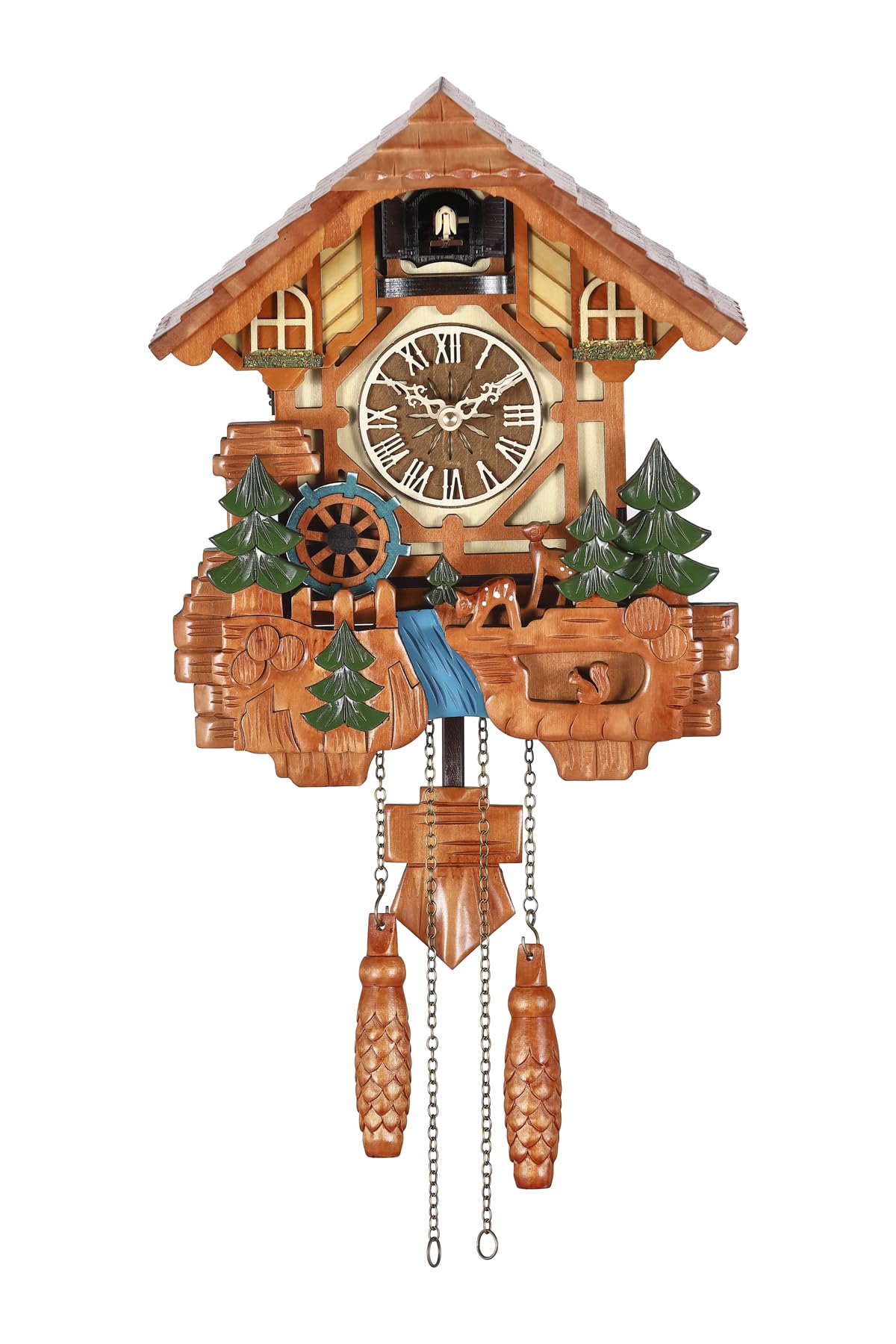 Amazon.com: Kintrot Cuckoo Clock, Handcrafted Traditional Black
