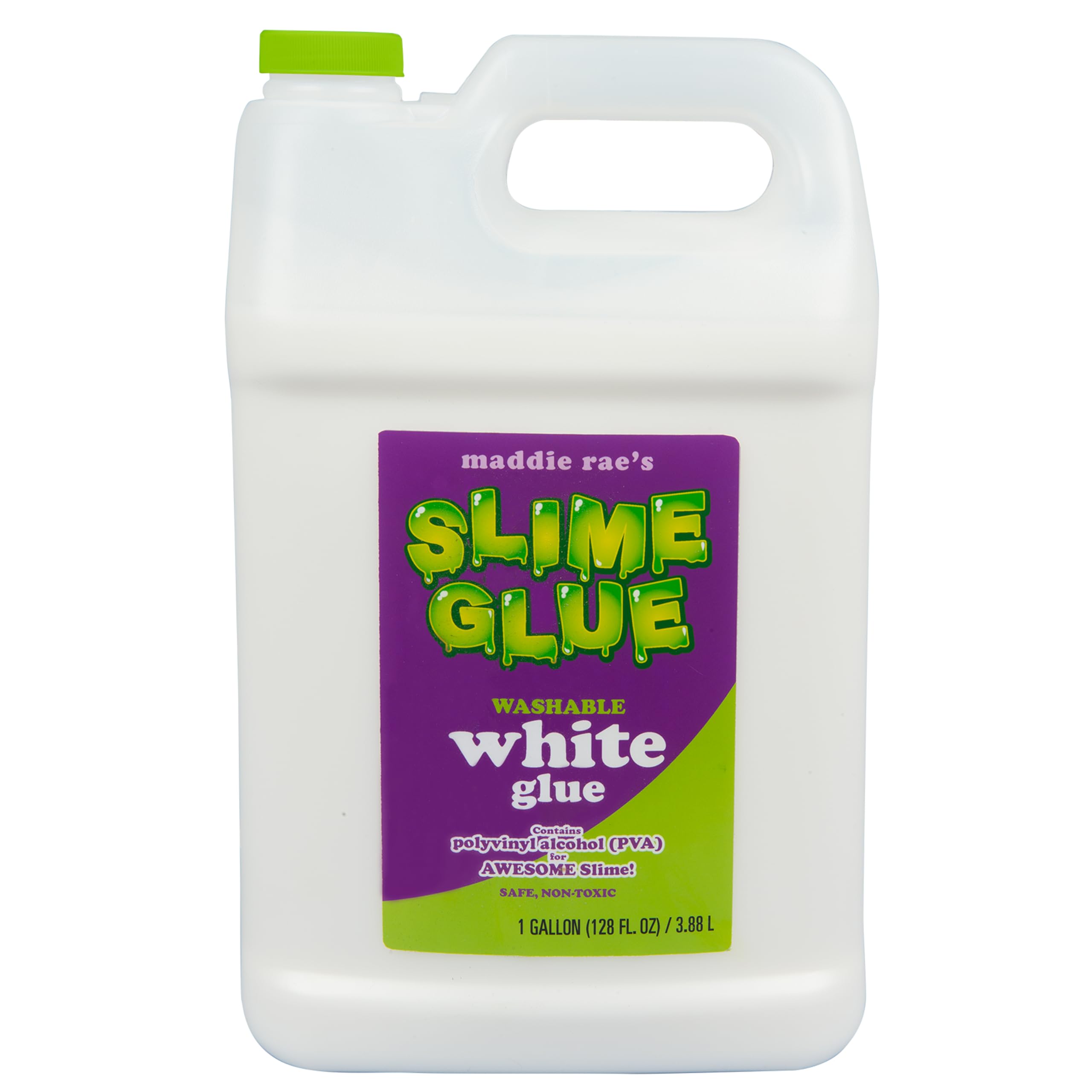 Maddie Rae's White Slime Glue - 1 Gallon Value Size - Non Toxic, Washable, All Purpose - Great for Slime Making Ingredient Kits, Art & Crafts Supplies