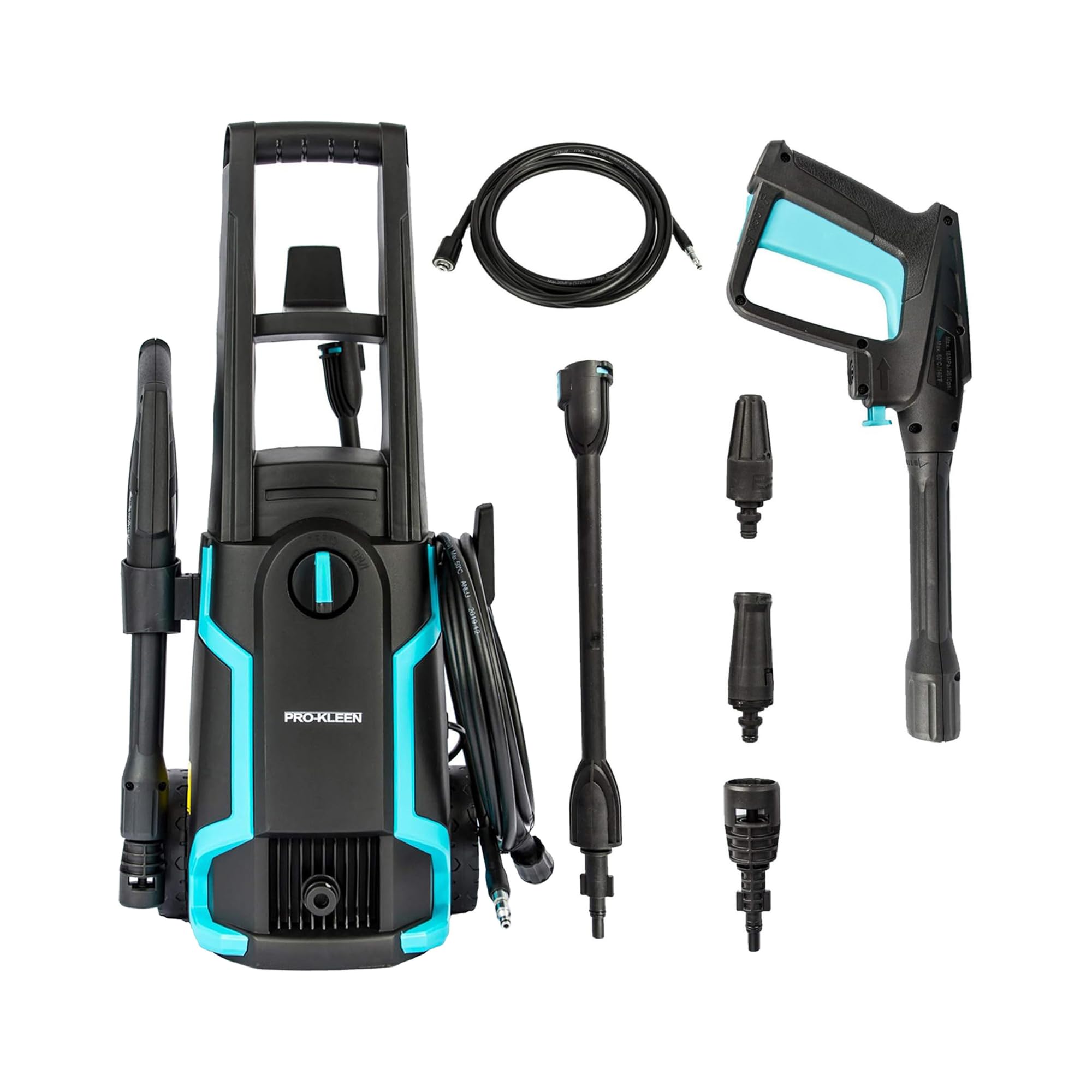Pro-Kleen Pressure Washer Jet Wash Power Electric High Performance Cleaner For Patio and Car 1600W - Portable Washers For Cleaning Drives, Walls, Vehicles, Garden Furniture