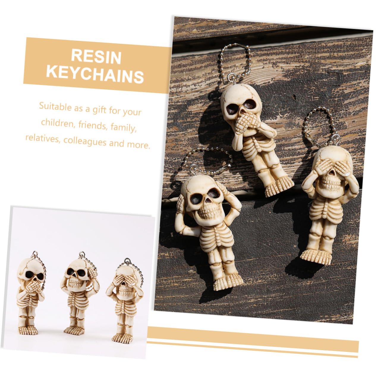 Colgante De Calavera Accesorios Escritorio Accesorios De Escritorio Colgantes Llavero Plantas Falsas Decoracion Coche Decoración De Halloween Cadenas Resina