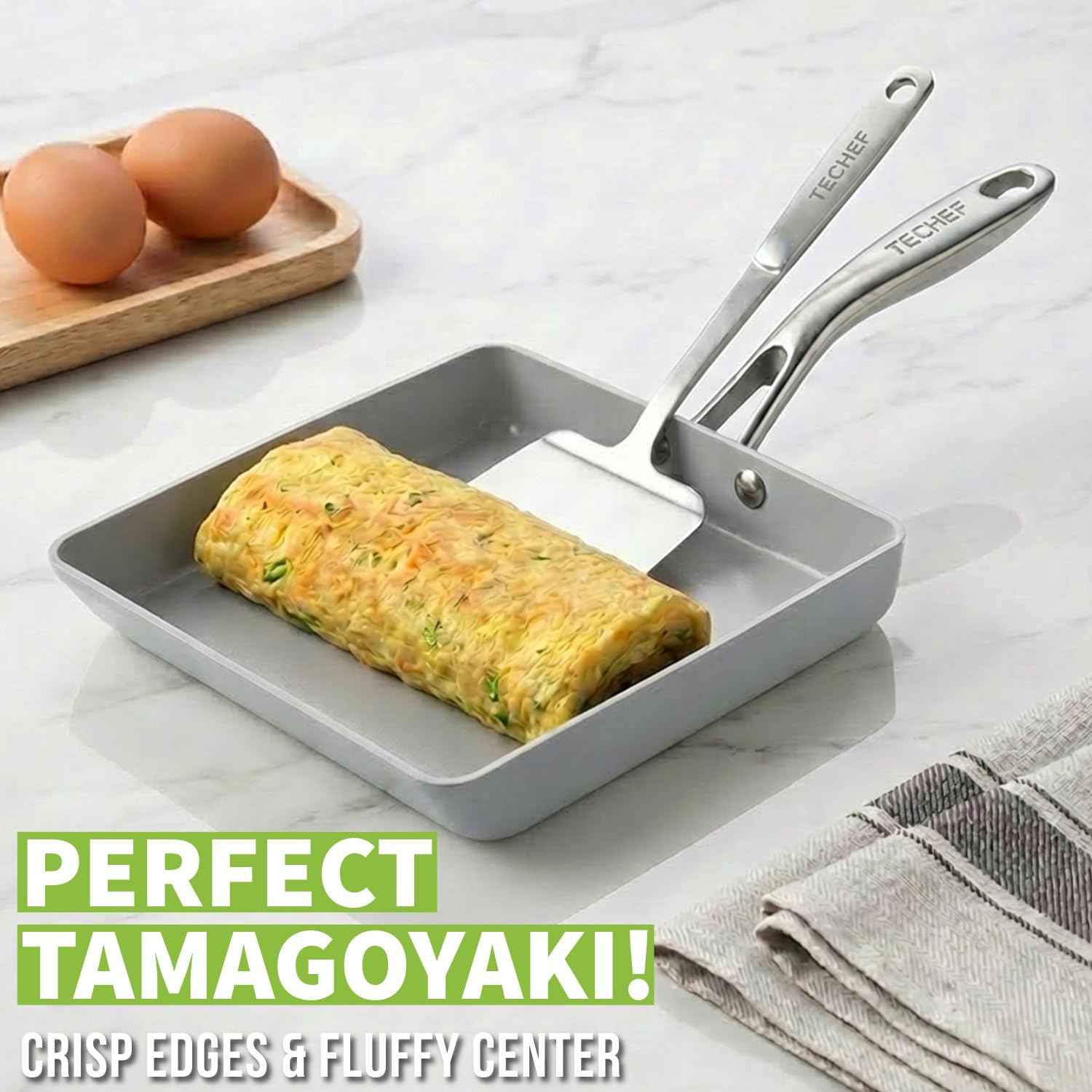 Amazon.com: TECHEF - CeraTerra Ceramic Nonstick Tamagoyaki