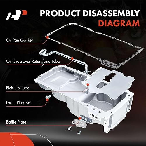 Miniatura 3 de A-Premium Performance Muscle - Kit completo de cárter de aceite para motor de automóvil, compatible con GM LS1 LS3 LSA LSX Chevrolet Chevy Pontiac