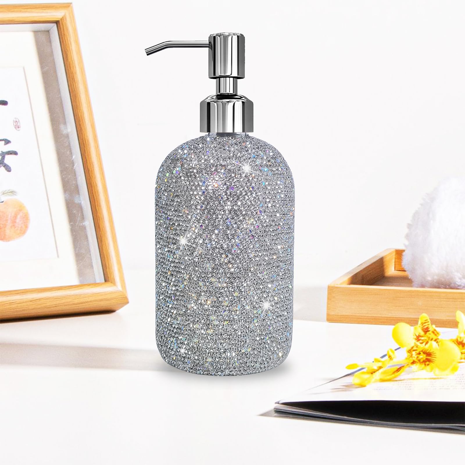 Dispenser di sapone da bagno per bancone o montaggio a parete