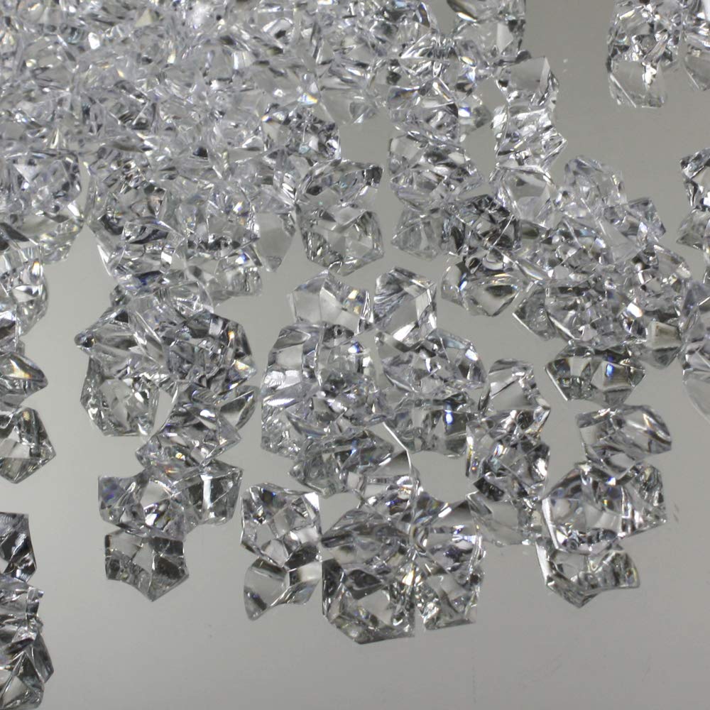 WGVI WGV Acrylic Ice Rock Crystals Treasure Gems for Table Scatters, Vase Fillers, Wedding, Banquet, Party, Event, Birthday Decor (Approx 150 pcs per