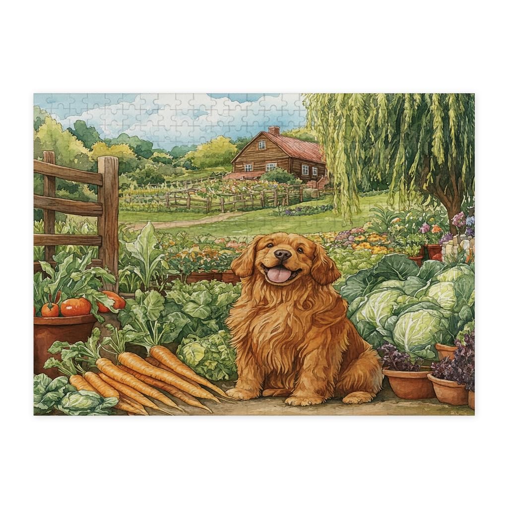 Puzzle de madera de Terranova en el jardín, un rompecabezas de 500 piezas para adultos 7
