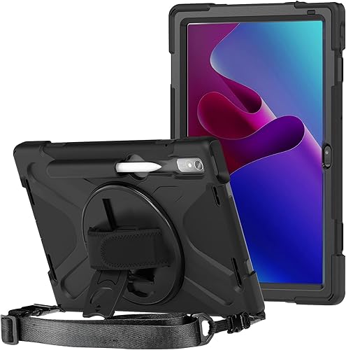 Miniatura 11 de ProCase Funda Lenovo Tab K10 de 10.3 pulgadas 2021 / M10 FHD Plus (2ª generación 2020), resistente a prueba de golpes, con soporte giratorio para