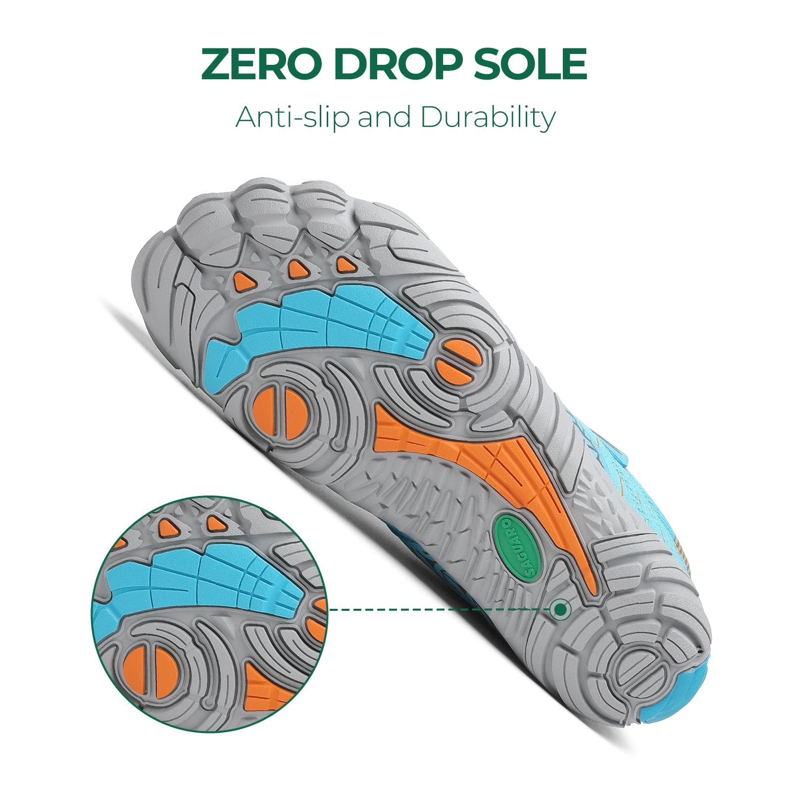 SAGUARO Scarpe Barefoot Shoes Minimaliste Scarpe da Trail Running Uomo Donna Gr.36-48