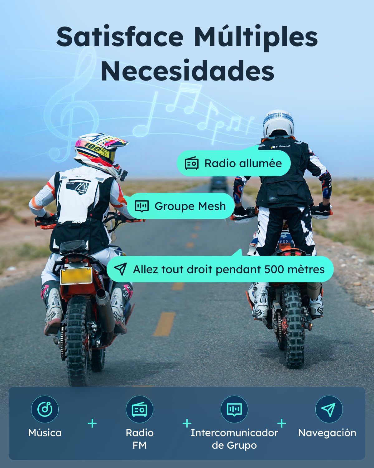 ASMAX S1 Intercomunicador Casco Moto Bluetooth, 8 Motociclistas Mesh Intercom, Control de Voz en Español, FM/Carga Rápida/Cancelación de Ruido/Emparejamiento Universal,Individual