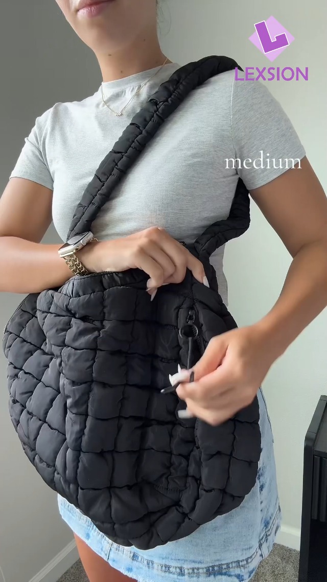 Amazon.com: LEXSION Womens' Lightweight Quilted Carryall GYM Tote