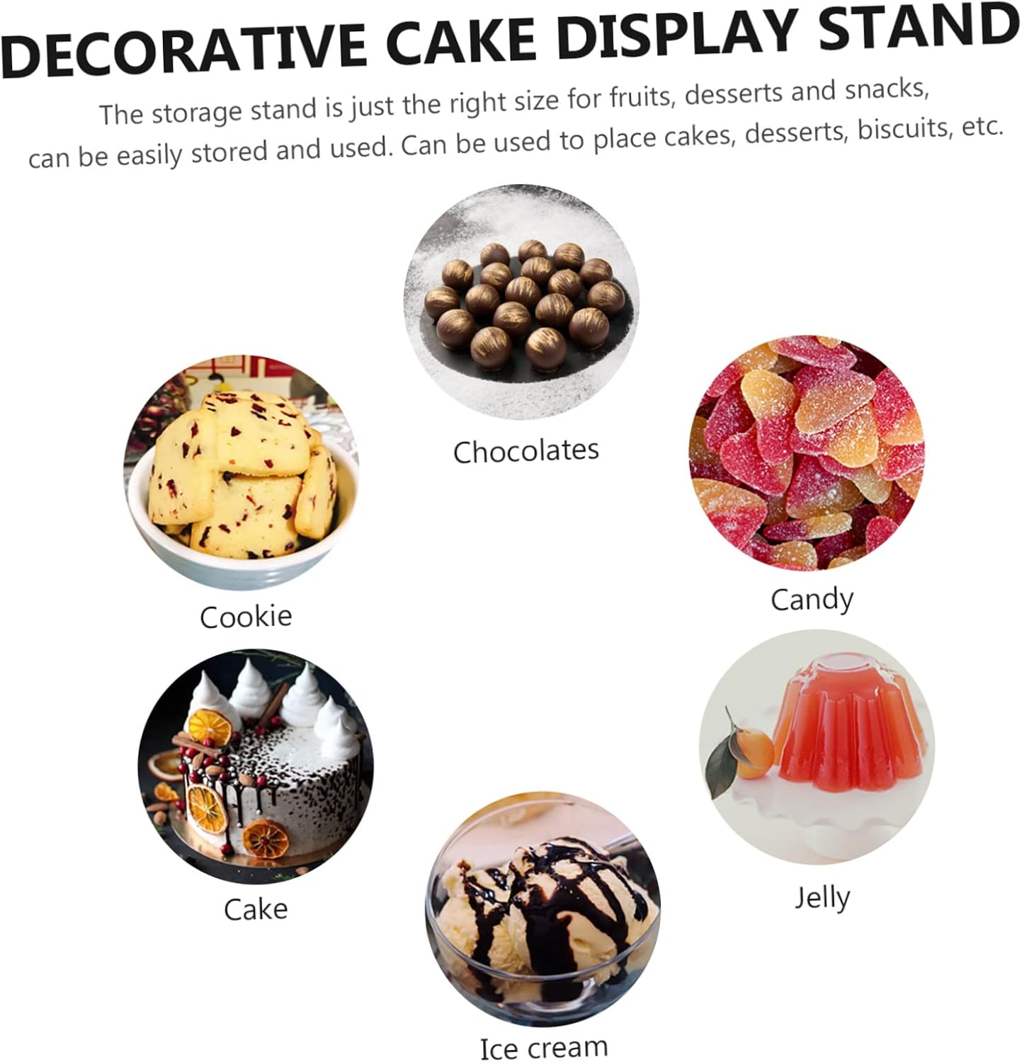 Garneck Cupcake Display Stand Jewelry Organizer Table Display Set Modern Desktop Set for Toys and