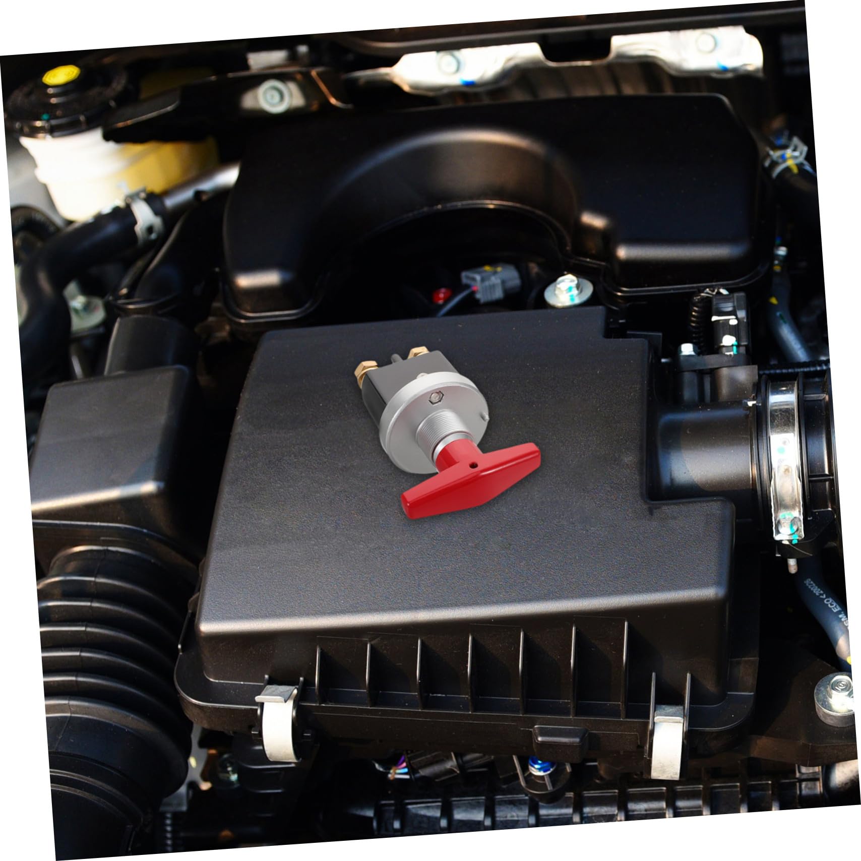 Interruttore Disconnettore Batteria con Piastra di Blocco Isolamento Avanzato Compatibile per Auto Camion Rv e Barche Protezione Motore e Interruzione Istantanea Sicurezza