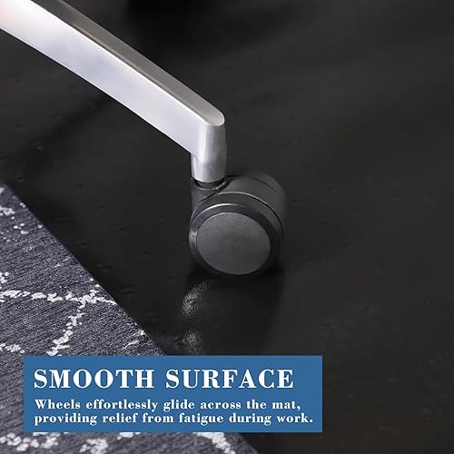 Miniatura 34 de Tydle Tapete para silla de alfombra, 36 x 48 pulgadas, tapete para silla de oficina para suelos alfombrados, tapete protector de suelo