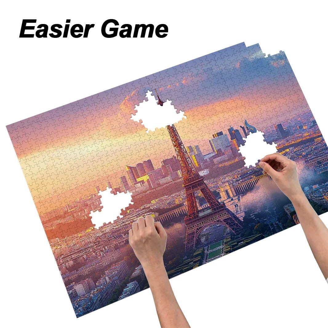 Puzzle 1000 Pezzi, Puzzle Parigi per Adulti, 70x50cm, Compact Box -4420