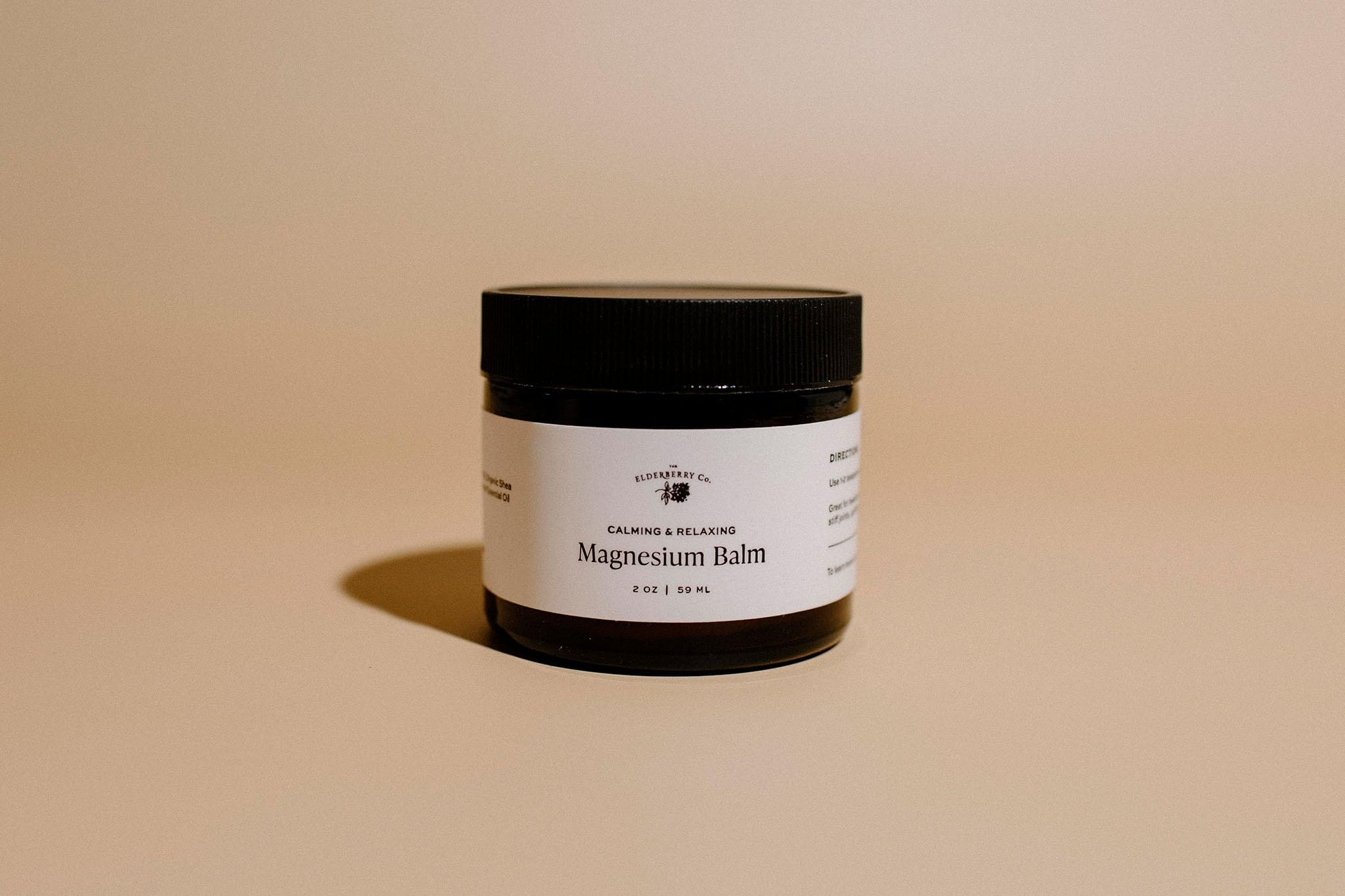 Magnesium Balm with Magnesium Chloride, Organic Jojoba Oil, Organic Shea Butter, Lavender Essential Oil, and Organic Beeswax (2 oz)