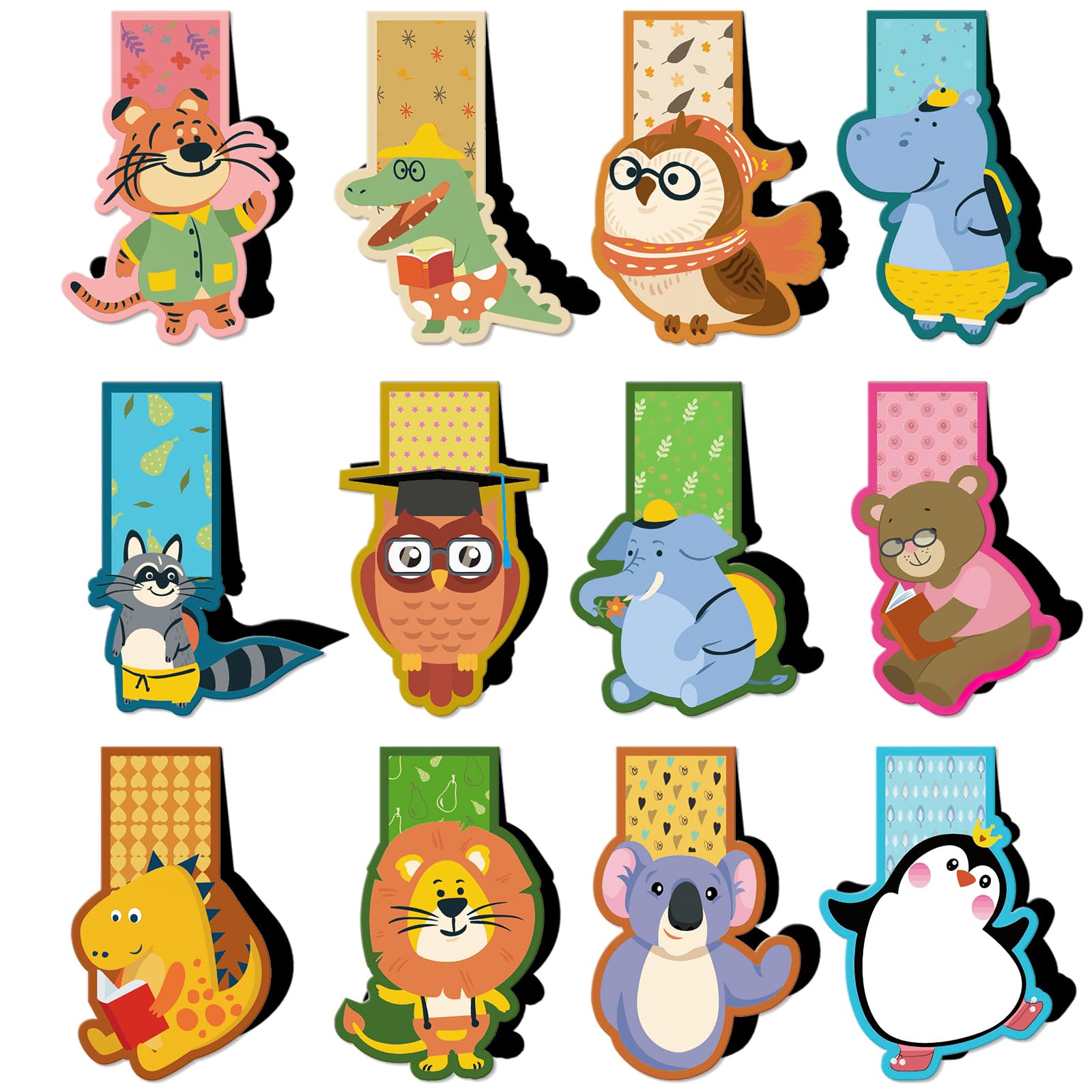 30 Segnalibri Magnetici Gatti - Adorabili Design Per Lettori, Studenti E Amanti Dei Libri, 2x6 Cm