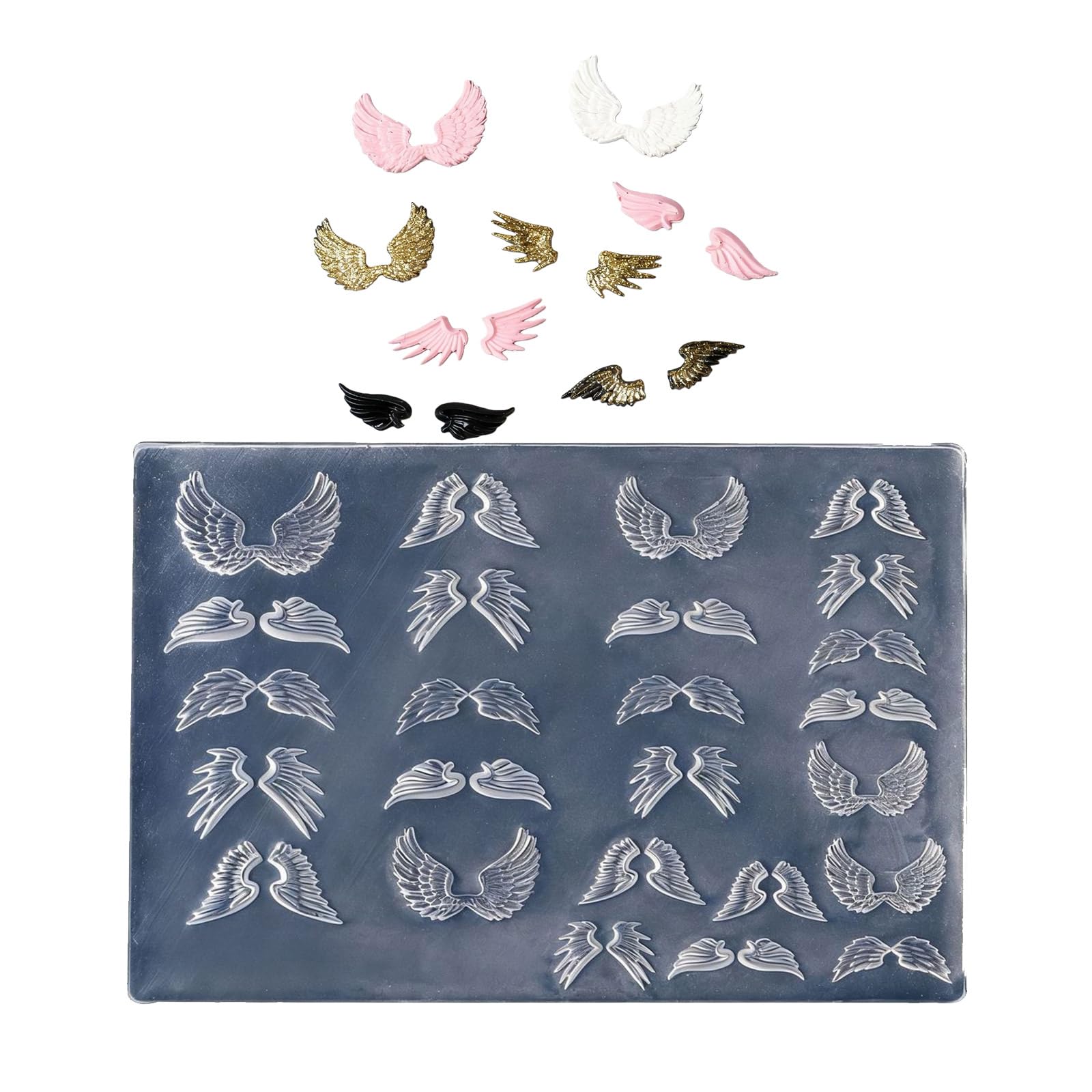 oringnat Multifuntional Nails Styling Mold Various Wing Shape Nails Accessories Suitable for Accessories Enhancement
